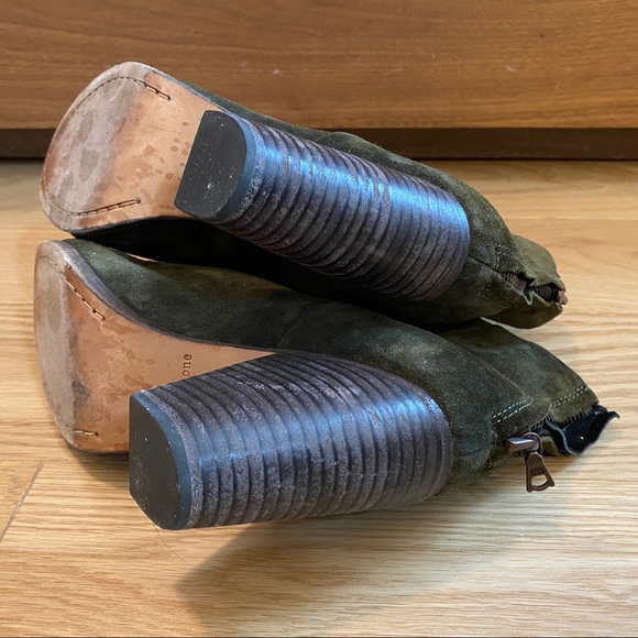 Rag & Bone 37.5 Hunter Green Suede - Picture 6 of 10